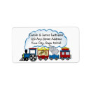 Search for choo choo train return address labels For kids