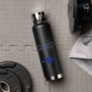 Search for police water bottles Thin blue line