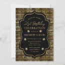 Search for vintage 21st birthday invitations Black