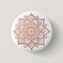 Recherche de mandala rose badges Fleur