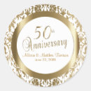 Search for golden anniversary stickers Elegant