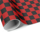 Search for black red wrapping paper Checkered
