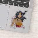 Search for retro woman stickers Sunburst