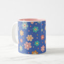 Recherche de fleur tasses Motif de fleurs