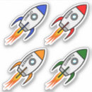 Recherche de fusée rouge autocollants Fusées