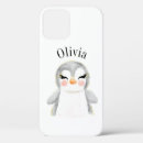 Search for black and white penguin iphone cases Watercolor