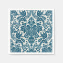 Recherche de motif vintage serviettes Bleu