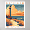 Search for great lakes posters Illustration
