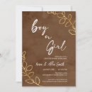 Search for modern gender reveal invitations Watercolor