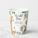 Search for wild one paper cups Cute animals
