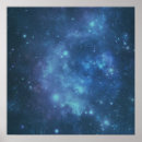 Search for space clouds posters Blue