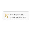 Search for love romantic return address labels Gold