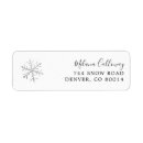 Search for grey baby shower return address labels Snowflake