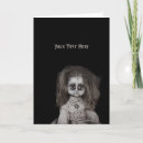 Search for scary halloween cards Creepy doll