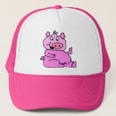 Recherche de porc rose casquettes Animaux