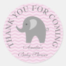 Search for pink and grey elephant stickers For kids