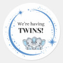 Search for baby shower twin boys stickers Gender reveal