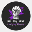 Search for epilepsy fighter stickers Purple