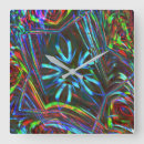 Search for black and neon blue art Red