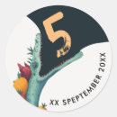 Search for reptile birthday stickers Crocodile