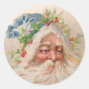 Search for vintage santa face stickers Claus