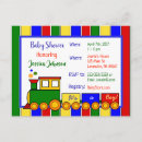 Recherche de train baby shower invitations Jaune