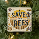 Search for honey bee ornaments Save the bees