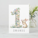 Search for floral bunny invitations Whimsical