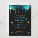 Search for marble 21st birthday invitations Glitter