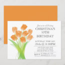 Search for tulip birthday invitations Floral