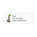 Search for irish shamrock return address labels Leaf