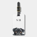 Recherche de pug bagages étiquettes Drôle