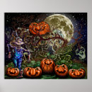 Recherche de citrouille effrayant posters Jack o' lantern