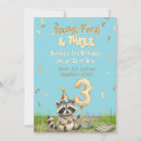 Search for raccoon birthday invitations Funny