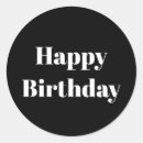 Search for cool black stickers Happy birthday