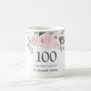 Search for 100th birthday mugs Elegant