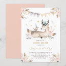 Search for deer bridal shower invitations Watercolor