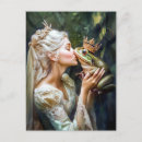 Recherche de prince grenouille cartes postales Baiser