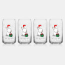 Search for santa beer glasses Snowman