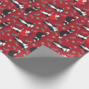 Search for border collie wrapping paper Red