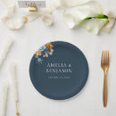 Search for navy blue and orange plates Rustic