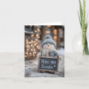 Search for knit christmas cards Snowman