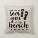 Search for beach words pillows Sea