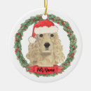 Search for cocker spaniel ornaments Red