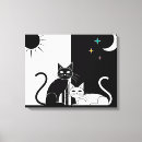 Search for black cat canvas prints Kitten