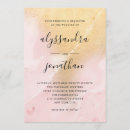 Search for pink marble wedding invitations Gold