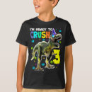 Search for 3rd birthday kids tshirts Dinosaur