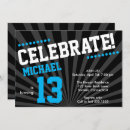 Search for 12 years birthday invitations Blue