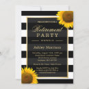 Search for sunflowers retirement party invitations Celebration