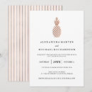 Search for gold pineapple wedding invitations Elegant